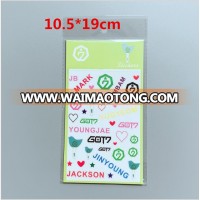 Hot Selling Popular Star K-POP GOT7 Stickers Kawaii Anime Paper Stickers