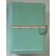 Custom a5 Mint artificial leather organiser planner 6 ring notebook binder